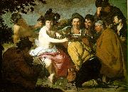 VELAZQUEZ, Diego Rodriguez de Silva y The Topers (The Rule of Bacchus) e Germany oil painting reproduction